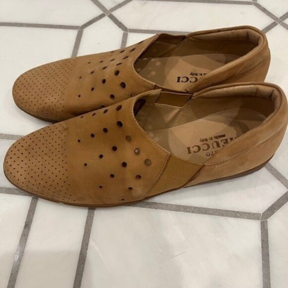 Sesto Meucci (Italy) Goatskin Tan Loafers 7N - Picture 3 of 4